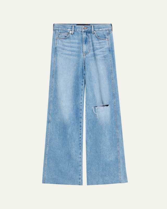 Kasey Mid-Rise Wide-Leg Jeans